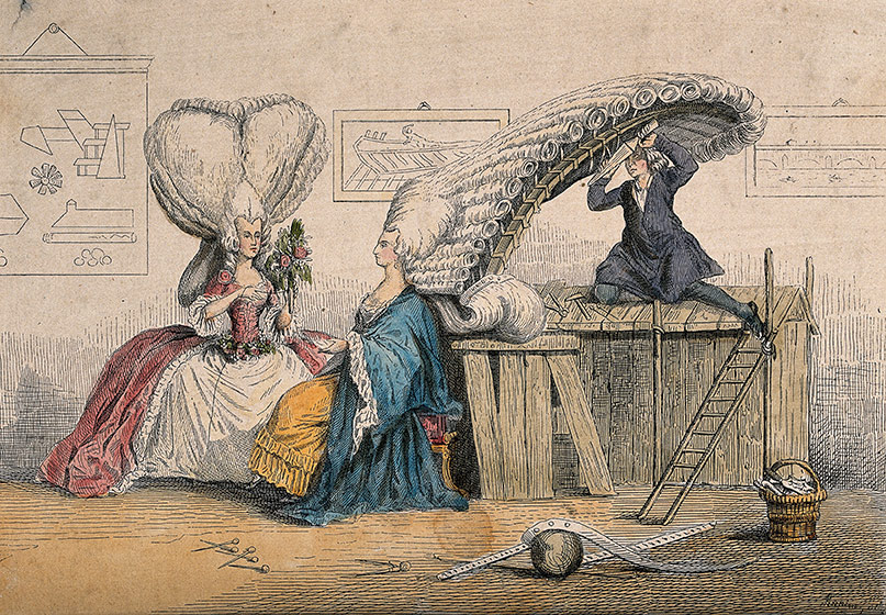 historia de las pelucas.Siglo XVII